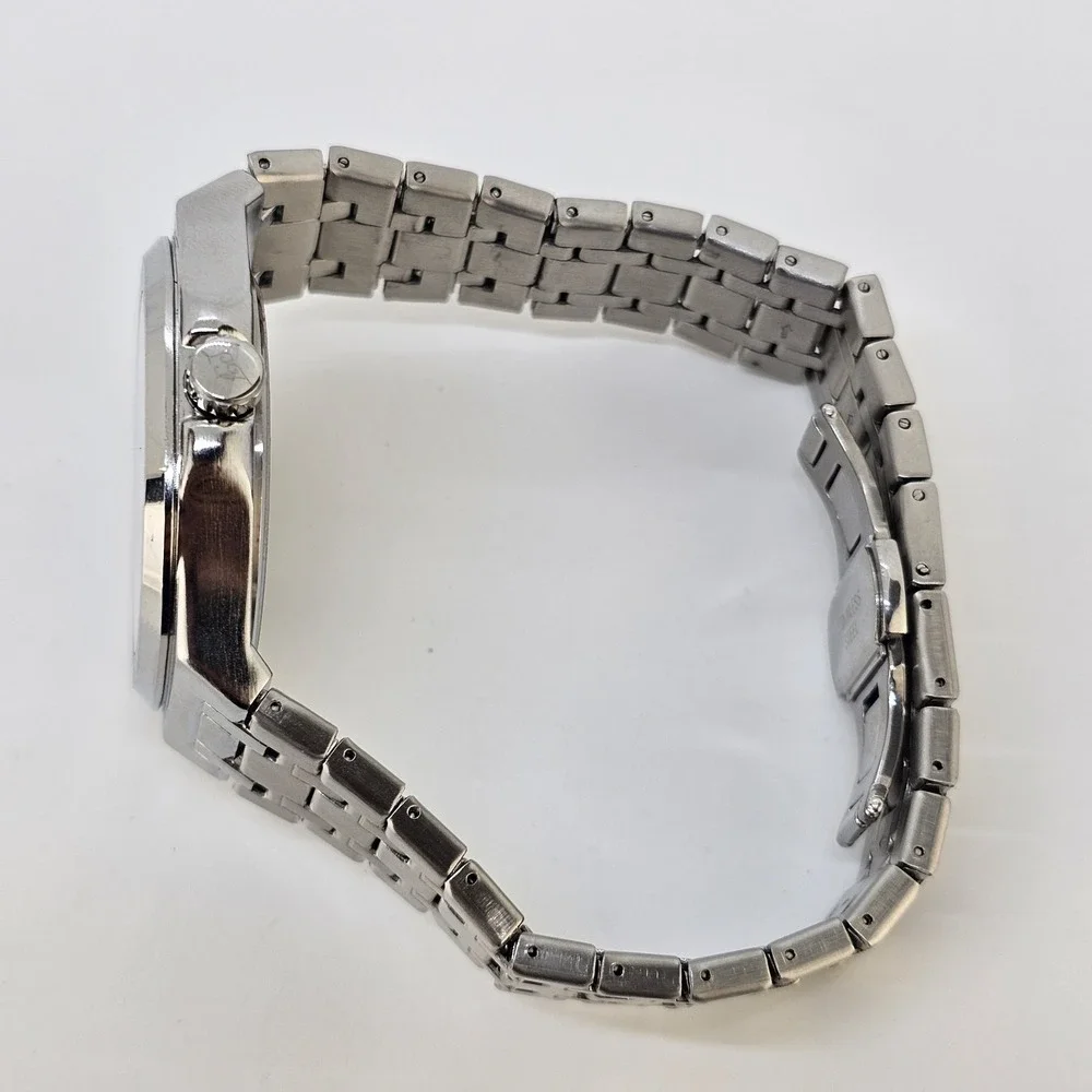 Lucky Fours Men's Watch 44MM Champagne Dial Day Date Gray Band 8